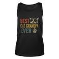 Vintage Best Cat Grandpa Ever Shirt Cat Grandpa Fathers Day Unisex Tank Top