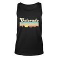 Vintage Colorado Mountain Sunset Tshirt Unisex Tank Top