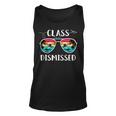 Vintage Teacher Class Dismissed Sunglasses Sunset Surfing V2 Unisex Tank Top