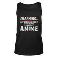 Warning May Spontaneously Start Talking About Anime V2 Unisex Tank Top