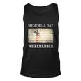 We Remember Funny Gift Salute Military Memorial Day Cute Gift Unisex Tank Top