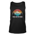 Wings Are For Fairies Funny Helicopter Pilot Retro Vintage Unisex Tank Top