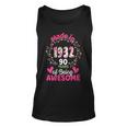 Womens 90 Years Old 90Th Birthday Born In 1932 Women Girls Floral Unisex Tank Top