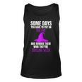 Womens Funny Bad Witch Halloween Costume Put On The Hat Quote Unisex Tank Top