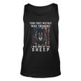 Your First Mistake Was Thinking I Was One The Sheep Lion Usa Flag Unisex Tank Top