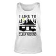 I Like To Sleep Around Camper Unisex Tank Top