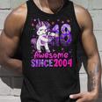 18 Years Old Unicorn Flossing 18Th Birthday Girl Unicorn Unisex Tank Top Gifts for Him