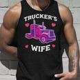 Trucker Truckers Wife Pink Truck Truck Driver Trucker Unisex Tank Top