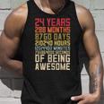 24Th Birthday For Men Women 24 Years Of Being Awesome Unisex Tank Top Gifts for Him
