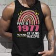 45 Years Old 45Th Birthday Born In 1977 Women Girls Floral Unisex Tank Top Gifts for Him