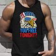 4Th Of July American Flag Bald Eagle Mullet You Free Tonight Gift Unisex Tank Top Gifts for Him