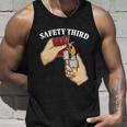 4Th Of July Firecracker Safety Third Funny Fireworks Gift Unisex Tank Top Gifts for Him
