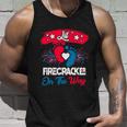 4Th Of July Pregnancy Patriotic Lil Firecracker On The Way Gift Unisex Tank Top Gifts for Him