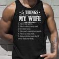 5 Things You Should Know About My Wife Funny Tshirt Unisex Tank Top Gifts for Him
