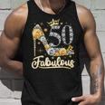 50 & Fabulous 50 Years Old 50Th Birthday Diamond Crown Shoes V2 Unisex Tank Top Gifts for Him