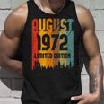 50 Years Old Vintage Awesome Since August 1972 50Th Birthday Unisex Tank Top Gifts for Him
