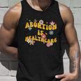Abortion Is Healthcare Retro Floral Pro Choice Feminist Unisex Tank Top Gifts for Him