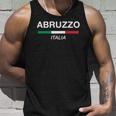 Abruzzo Italian Name Italy Flag Italia Family Surname Unisex Tank Top Gifts for Him
