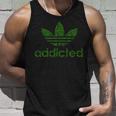 Addicted Weed Logo Unisex Tank Top Gifts for Him