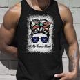 Air Force Mom Messy Bun Sunglasses Military Mom Mothers Day Unisex Tank Top Gifts for Him