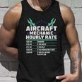 Aircraft Technician Hourly Rate Airplane Plane Mechanic Unisex Tank Top Gifts for Him
