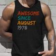 Awesome Since August V22 Unisex Tank Top Gifts for Him