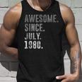 Awesome Since July 1980 42Nd Birthday Vintage 1980 Unisex Tank Top Gifts for Him