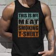 Bbq Smoker Themed Retro Vintage My Meat Smoking Unisex Tank Top Gifts for Him