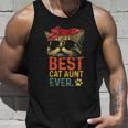 Best Cat Aunt Ever Vintage Cat Lover Cool Sunglasses Funny Unisex Tank Top Gifts for Him
