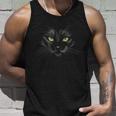 Black Cat Face Animal Halloween For Men Women Kids Sarcastic Unisex Tank Top Gifts for Him