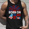 Born On The 4Th Of July Fireworks Celebration Birthday Month Unisex Tank Top Gifts for Him