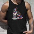 Boston Terrier Dog 4Th Of July Cap Sunglasses Usa Flag Fireworks Unisex Tank Top Gifts for Him