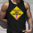 Breast Cancer Under Construction Sign Unisex Tank Top Gifts for Him
