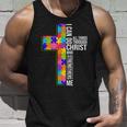Can Do All Things Through Christ Autism Awareness Unisex Tank Top Gifts for Him
