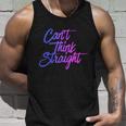 Cant Think Straight Funny Bisexual Bi Pride Flag Unisex Tank Top Gifts for Him