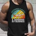 Catching Flights & Minding My Business Vintage V2 Unisex Tank Top Gifts for Him