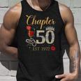 Chapter 50 Years Est 1972 50Th Birthday Red Rose Wine Crown Unisex Tank Top Gifts for Him