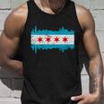 Chicago City Skyline Flag Vintage Unisex Tank Top Gifts for Him