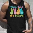 Chillin With My Peeps Easter Rabbits Unisex Tank Top Gifts for Him