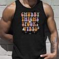Chubby Thights And Spooky Vibes Halloween Groovy Unisex Tank Top Gifts for Him