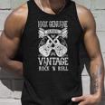 Classic Vintage Rock N Roll Funny Music Guitars Gift Unisex Tank Top Gifts for Him