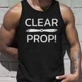 Clear Prop Airplane Aviation Funny Sayings Pilot Unisex Tank Top Gifts for Him