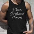 Comic Book Teaching Quote Cool Teacher I Train Superheroes Meaningful Gift Unisex Tank Top Gifts for Him