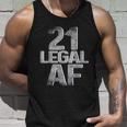 Cool 21St Birthday Gift For Him Her Legal Af 21 Years Old Tshirt Unisex Tank Top Gifts for Him