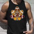 Cute Football Turkey Thanksgiving Tshirt Unisex Tank Top Gifts for Him