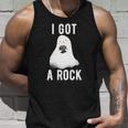 Cute Ghost Halloween I Got A Rock Unisex Tank Top Gifts for Him