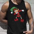 Dabbing Elf Cute Funny Christmas Tshirt Unisex Tank Top Gifts for Him