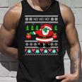 Dabbing Santa Claus Ugly Christmas Sweater Design Graphic Design Printed Casual Daily Basic Unisex Tank Top Gifts for Him