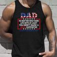 Dad Happy Fathers Day No Matter How Hard Life Gets At Least Unisex Tank Top Gifts for Him