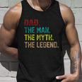 Dad The Man The Myth The Legend Unisex Tank Top Gifts for Him